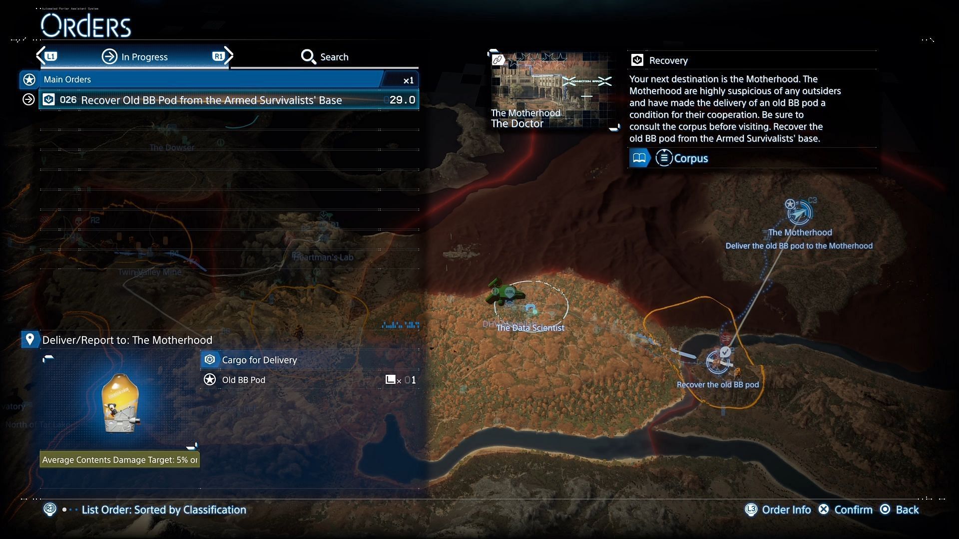 Data Scientist location (Image via Sportskeeda Gaming || Kojima Productions)